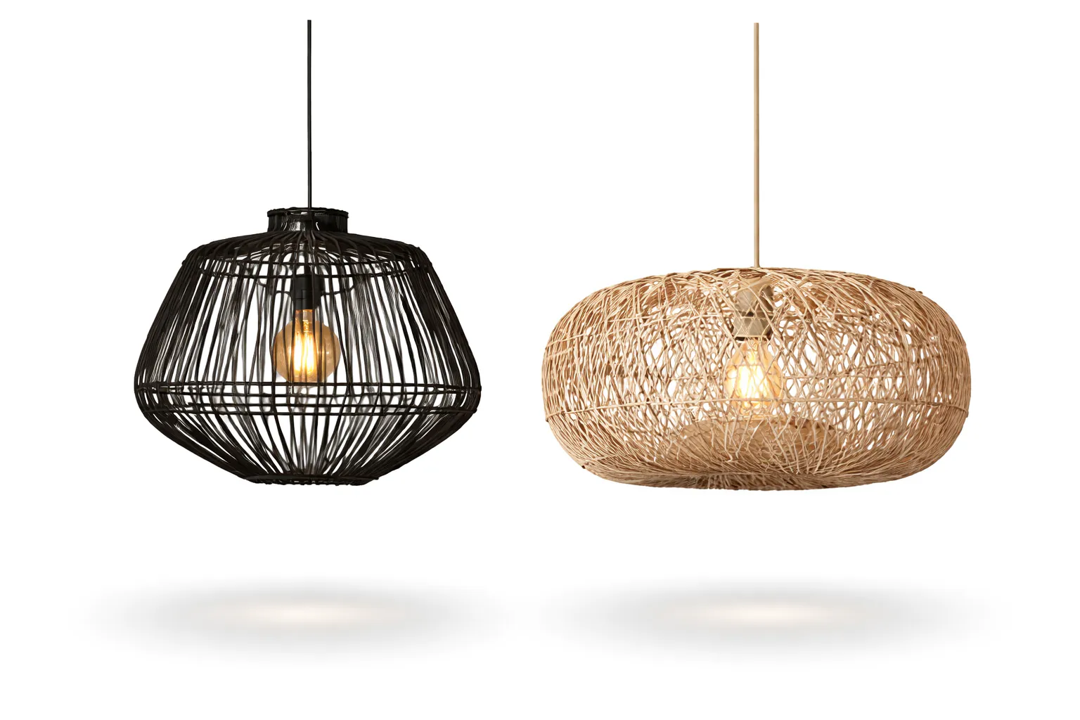 Rattan lamper