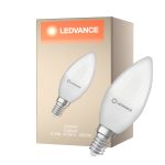 Ledvance Classic LED E14 Kerte Matt 4.9W 470lm - 840 Kold Hvid | Erstatter 40W
