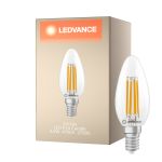 Ledvance Classic LED E14 Kerte Filament Klar 3.4W 470lm - 827 Ekstra Varm Hvid | Dæmpbar - Erstatter 40W
