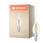 Ledvance Classic LED E14 Kerte Filament Klar 3.4W 470lm - 827 Ekstra Varm Hvid | Erstatter 40W