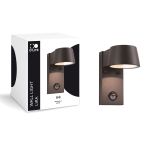 D'Lite Vægbelysning Lira Sort 7W 600lm 830 Varm Hvid | IP54 - Bevægelsessensor