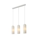 Nordlux Miella 3-Rail Pendel Lampe Glas Hvid | Egnet til 3x E27