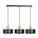 Emibig Pendel Lampe Torin Stål Sort | Egnet til 3x E27 - Max 15W
