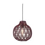 Good&Mojo Pendel Lampe Mendoza Bambus Burgundy S | Egnet til 1x E27 