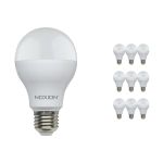 Fordelspakke 10x Noxion Lucent Classic LED E27 Pære Matt 13W 1521lm - 830 Varm Hvid | Erstatter 100W