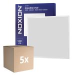 Fordelspakke 5x Noxion LED Panel Ecowhite V4.0 28W 3360lm - 830-840-865 CCT | 60x60cm - UGR <19 - Philips driver