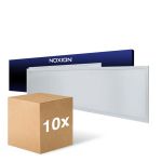Fordelspakke 10x Noxion LED Panel Ecowhite V4.0 28W 3360lm - 830-840-865 CCT | 120x30cm - UGR <19