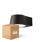 Fordelspakke 4x D'Lite Vægbelysning Lira Sort 7W 600lm 830 Varm Hvid | IP54