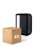 Fordelspakke 4x D'Lite Vægbelysning Arlo Sort | IP44 - Egnet til 1x E27