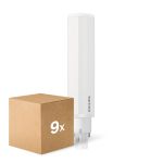 Fordelspakke 9x Philips CorePro PL-C LED 8.9W 1100lm - 840 Kold Hvid | 2-Pinde - Erstatter 26W