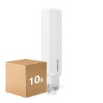 Fordelspakke 10x Philips CorePro PL-C LED 9.5W 990lm - 830 Varm Hvid | 4-Pinde - Erstatter 26W