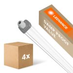 Fordelspakke 4x Ledvance LED Vandtæt Lysrender Fugttæt Slimvalue 50W 5500lm - 840 Kold Hvid | 150cm 