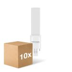 Fordelspakke 10x Noxion Lucent PL-S LED 2.8W - 827 Ekstra Varm Hvid | 2-Pinde - Erstatter 5W