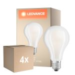 Fordelspakke 4x Ledvance Classic LED E27 Pære filament matt 24W 3452lm - 827 ekstra varm hvid | erstatter 200W