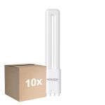 Fordelspakke 10x Noxion Lucent PL-L LED 7.9W 1000lm - 840 Kold Hvid | 4-Pinde - Erstatter 18W