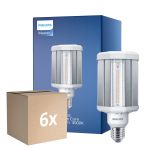 Fordelspakke 6x Philips TrueForce LED E27 HPL klar 42W 5700lm 360D - 830 varm hvid | erstatter 125W