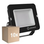 Fordelspakke 10x Ledvance LED projektør Kompakt sort 50W 5000lm 100D - 865 dagslys | IP65 - symmetrisk 