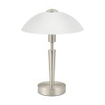 Eglo Bordlampe Solo 1 Stål Satin Nikkel | IP20 - Egnet til 1x E14 