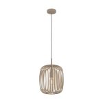 Eglo Pendel Lampe Romazzina Stål Slebet | IP20 - Egnet til 1x E27 
