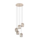 Eglo Pendel Lampe Romazzina Stål Sandet | Egnet til 5x E27