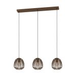 Eglo Pendel Lampe Espinal Stål Bronze | IP20 - Egnet til 3x E27 