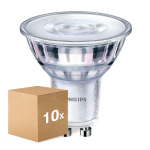 Fordelspakke 10x Philips Corepro LED Spot GU10 PAR16 3.5W 265lm 36D - 830 varm hvid | erstatter 35W