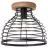 Brilliant Avia Loftlampe Metal Træ Sort | 300mm - Egnet til 1x E27