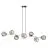 Emibig Pendel Lampe Gravity Stål Sort | Egnet til 8x E14 - Max 10W