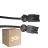 Fordelspakke 50x Noxion GST - Kompatibel Forlængerkabel Sort - Han + Hun - 2m - 3 pole 1,5mm2