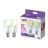 Dobbeltpakke 2x WiZ Smart LED E27 Pære Matt 8W 806lm | Bedste Farvegengivelse - Dæmpbar - Erstatter 60W