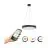 Eglo Pendel Lampe Marghera-Z Stål Sort 27.5W 3150lm - 827-865 Justerbar Hvid + RGB | IP20 - Zigbee Dæmpbar