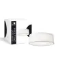 D'Lite Loftlampe Lunelle 30cm Tekstil Hvid | Egnet til 2x E27 