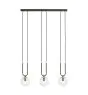 Emibig Pendel Lampe Glam Stål Sort | Egnet til 3x E14 - Max 10W