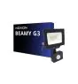 Noxion LED Projektør Beamy G3.1 Sort 20W 2200lm 100D - 830 Varm Hvid | IP44 - Bevægelses- og Lyssensor - Symmetrisk 