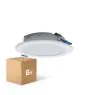 Fordelspakke 6x Fordelspakke 6x LED Downlight Pan 6W 480lm 830 Varm Hvid | 93mm - Udsnit 75mm