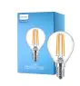 Philips Corepro LED Lustre E14 Kugle filament klar 6.5W 806lm - 827 ekstra varm hvid | erstatter 60W