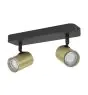 Eglo Loftlampe Consuma 1 Stål Sort Guld | IP44 - Egnet til 2x GU10 