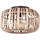 Brilliant Trærow Loftlampe Metal Bambus Brun | 320mm - Egnet til 1x E27