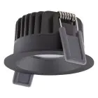 Ledvance LED spot Fix Aluminium sort 8W 680lm 36D - 930 varm hvid | Udsnit 68mm - IP44 - bedste farvegengivelse - dæmpbar