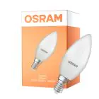Osram Classic LED E14 Kerte Matt 7.5W 806lm - 840 Kold Hvid | Erstatter 60W