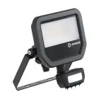 Ledvance LED Projektør Aluminium Sort 17W 2200lm 100D - 830 Varm Hvid | IP65 - Bevægelses- Og Lyssensor - Symmetrisk