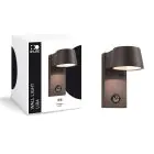 D'Lite Vægbelysning Lira Sort 7W 600lm 830 Varm Hvid | IP54 - Bevægelsessensor