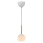 Nordlux Franca 13 Pendel Lampe Glas og Metal Messing | Egnet til E14