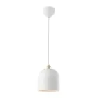 Nordlux Gaston Pendel Lampe Metal og Træ Hvid | Egnet til E27