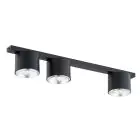 Emibig Loftlampe Nano Stål Sort | Egnet til 3x GU10 (AR111) - Max 12W