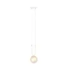 Emibig Pendel Lampe Glam Stål Hvid | Egnet til 1x E14 - Max 10W