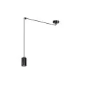 Emibig Pendel Lampe Traker Stål Sort | Egnet til 1x GU10 - Max 10W