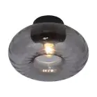 It's about RoMi Loftlampe Brussels Glas Sort | Egnet til 1x E27 