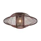Good&Mojo Loftlampe Maui Bambus Burgundy L | Egnet til 1x E27 