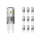 Fordelspakke 10x Noxion Bolt LED Capsule G9 1.9W 200lm - 827 ekstra varm hvid | erstatter 20W
